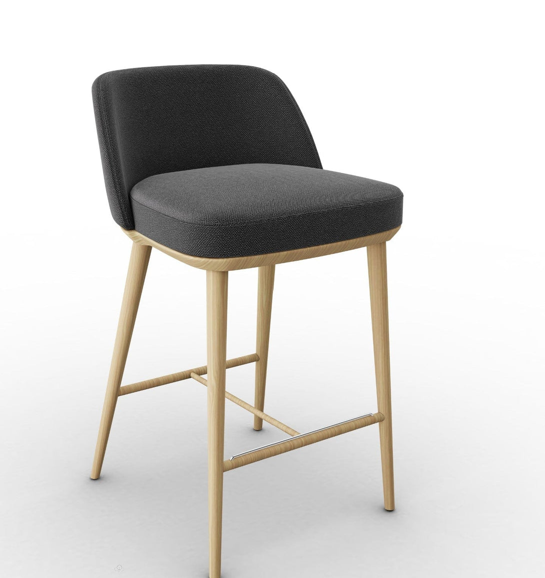 Tabouret Calligaris - Foyer CS2072 en bois de frêne avec assise rembourrée-19