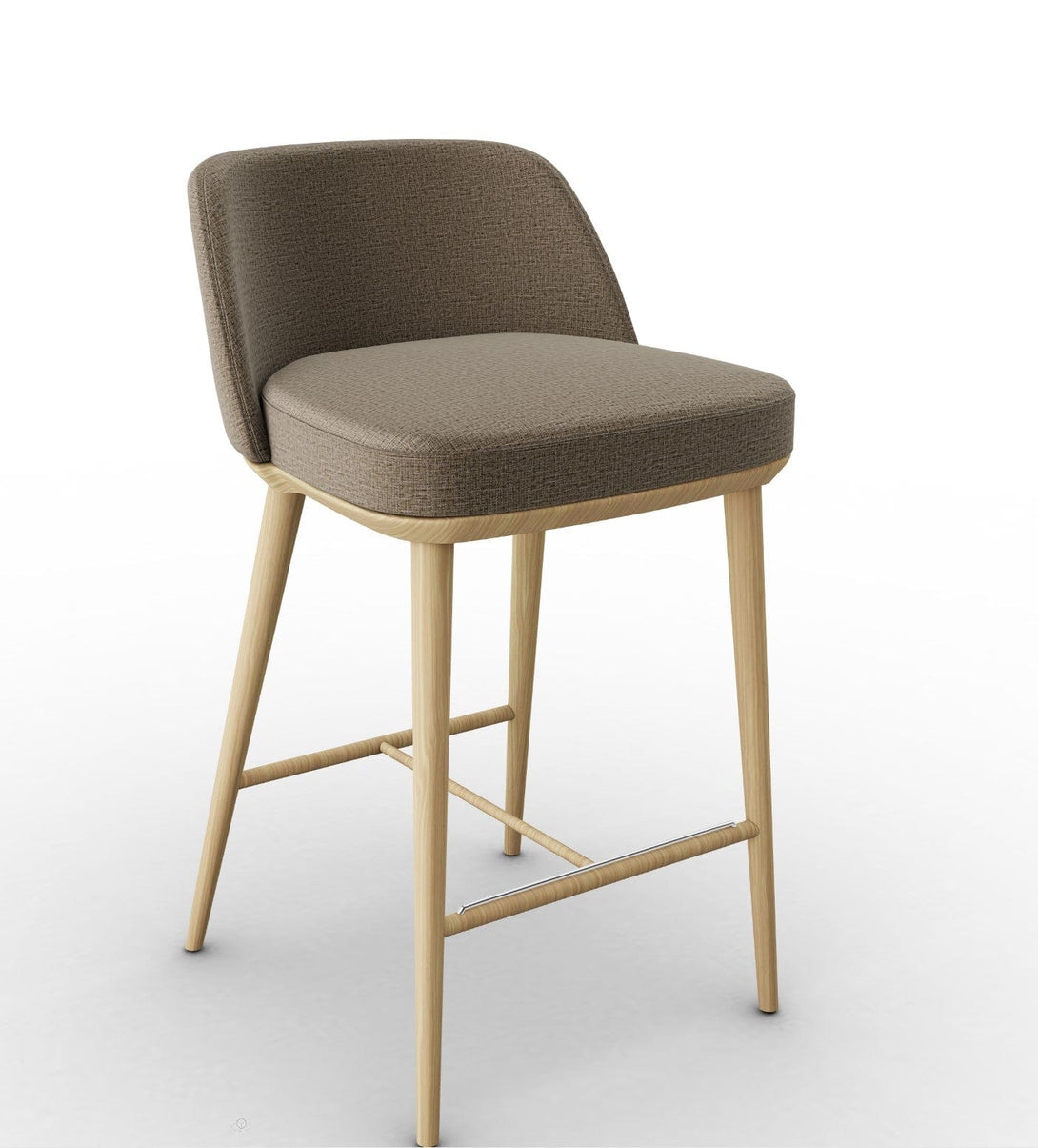 Tabouret Calligaris - Foyer CS2072 en bois de frêne avec assise rembourrée-21