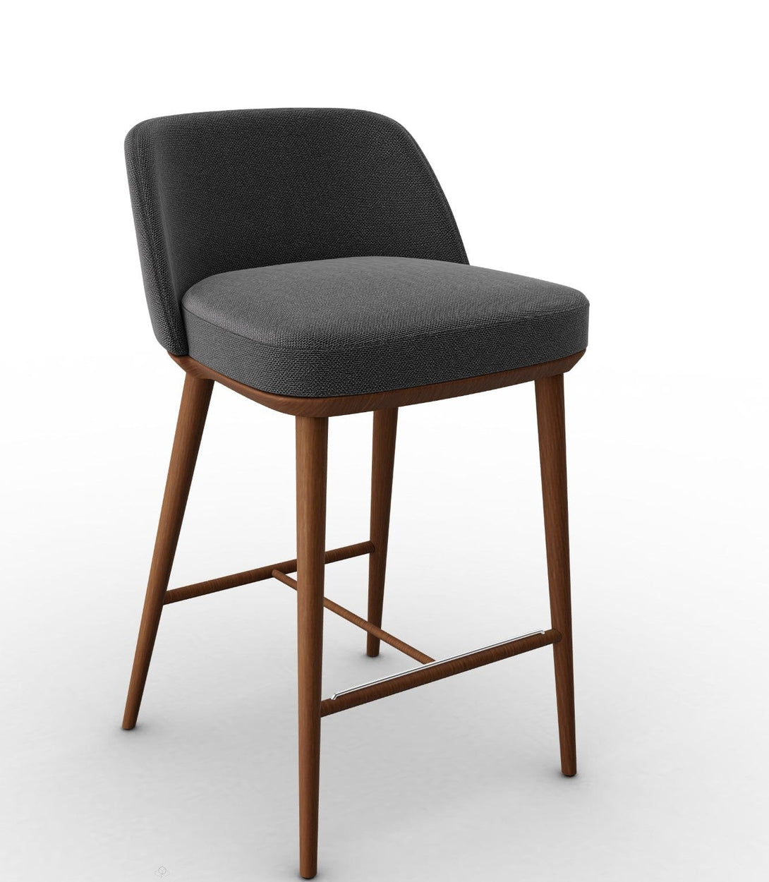 Tabouret Calligaris - Foyer CS2072 en bois de frêne avec assise rembourrée-3