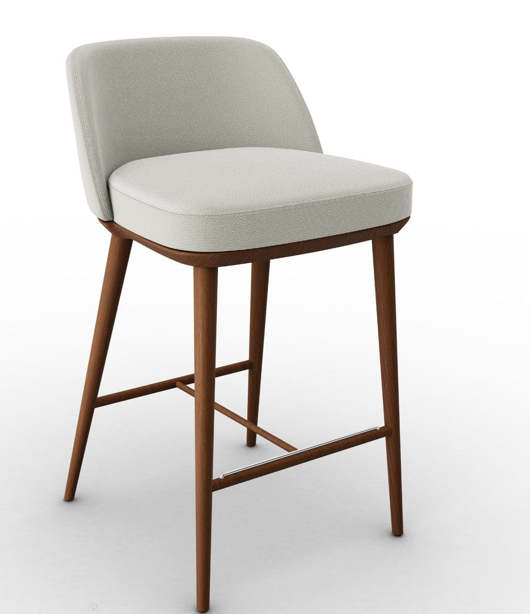 Tabouret Calligaris - Foyer CS2072 en bois de frêne avec assise rembourrée-4