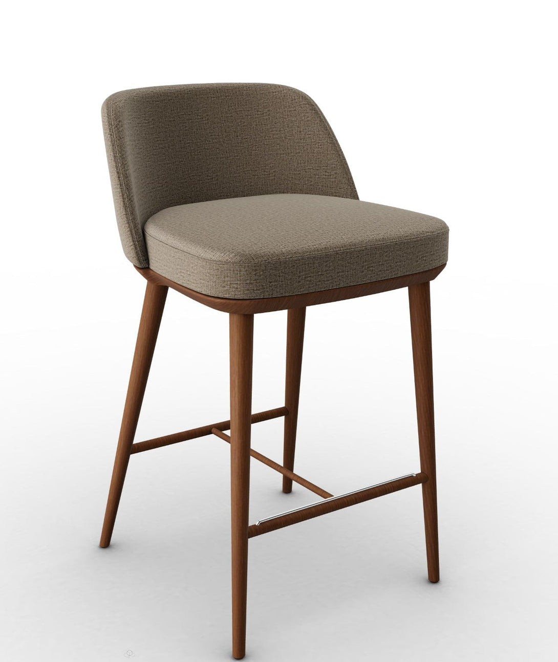 Tabouret Calligaris - Foyer CS2072 en bois de frêne avec assise rembourrée-5