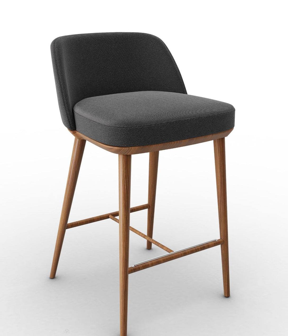 Tabouret Calligaris - Foyer CS2072 en bois de frêne avec assise rembourrée-11