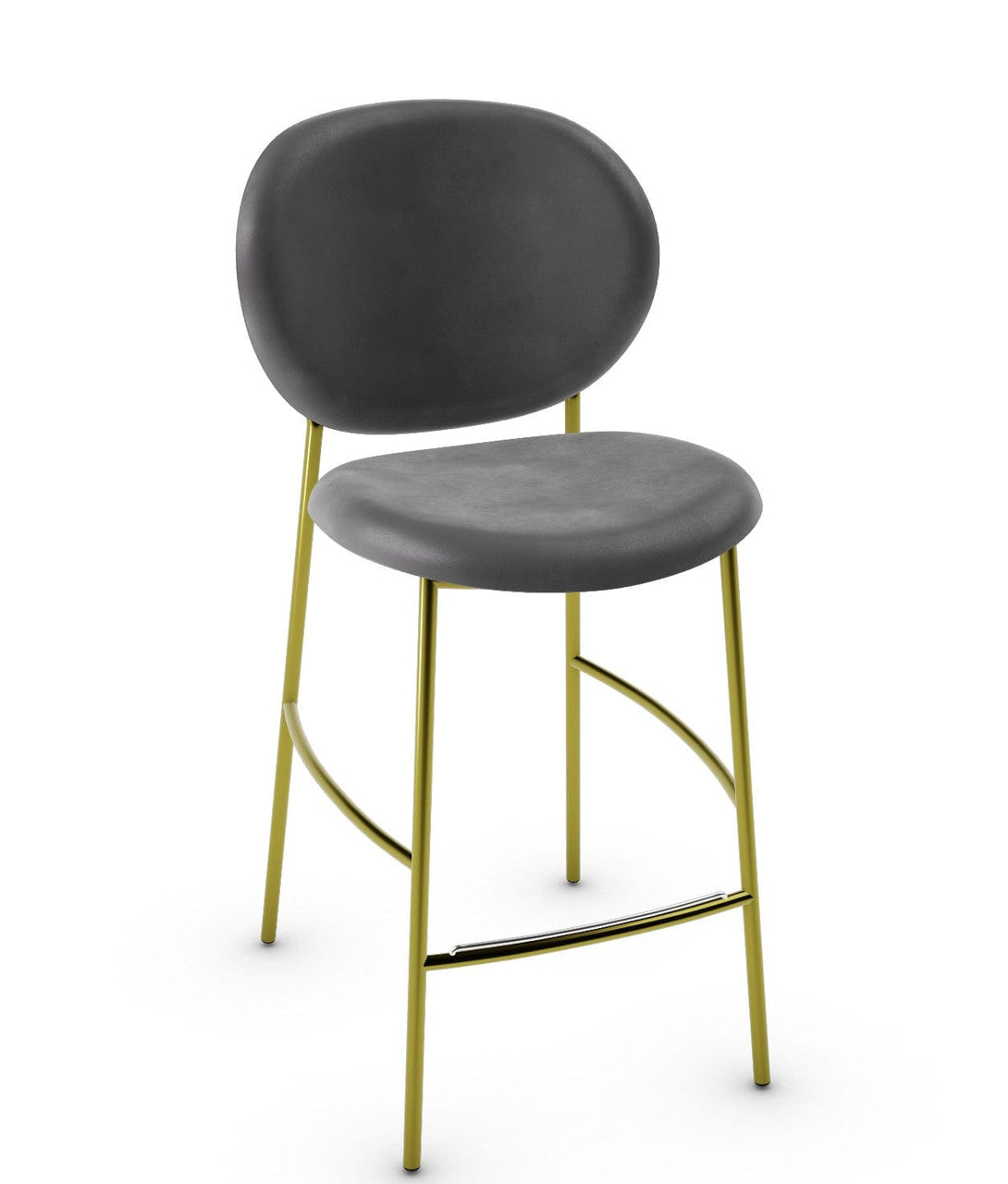Calligaris kruk - INÈS CS2022 met omhullende rugleuning en metalen onderstel-59