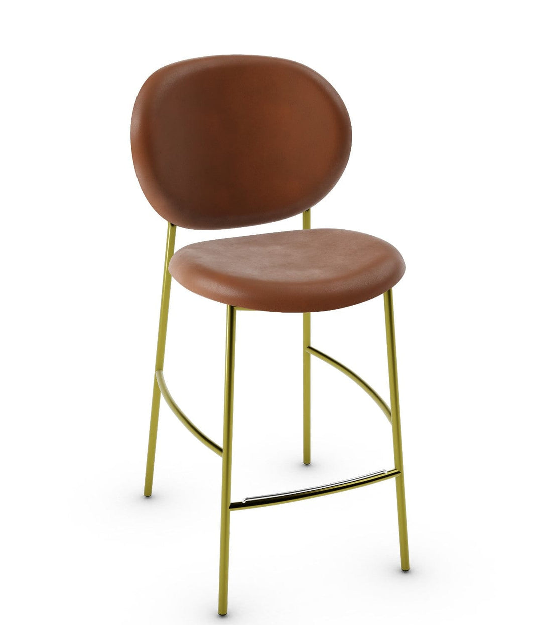 Calligaris kruk - INÈS CS2022 met omhullende rugleuning en metalen onderstel-58