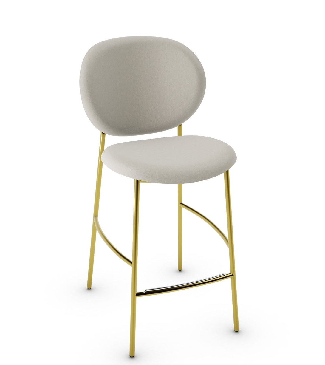 Tabouret Calligaris - INÈS CS2022 avec dossier enveloppant et base en métal-25