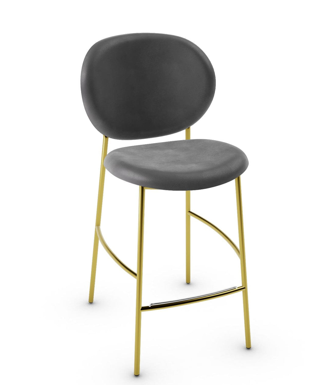 Tabouret Calligaris - INÈS CS2022 avec dossier enveloppant et base en métal-23