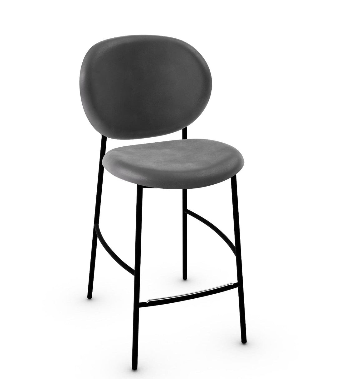 Tabouret Calligaris - INÈS CS2022 avec dossier enveloppant et base en métal-5
