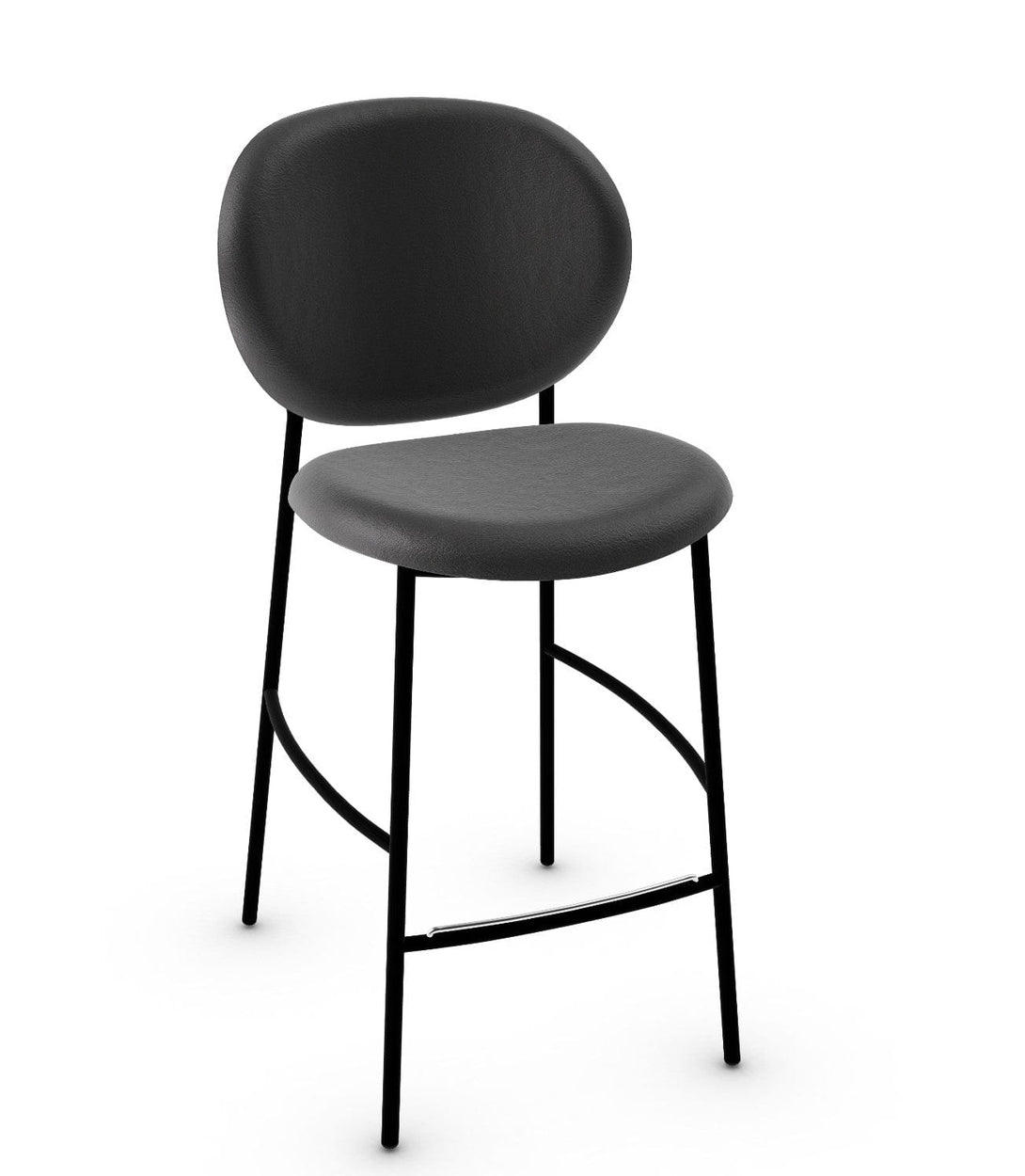 Tabouret Calligaris - INÈS CS2022 avec dossier enveloppant et base en métal-6