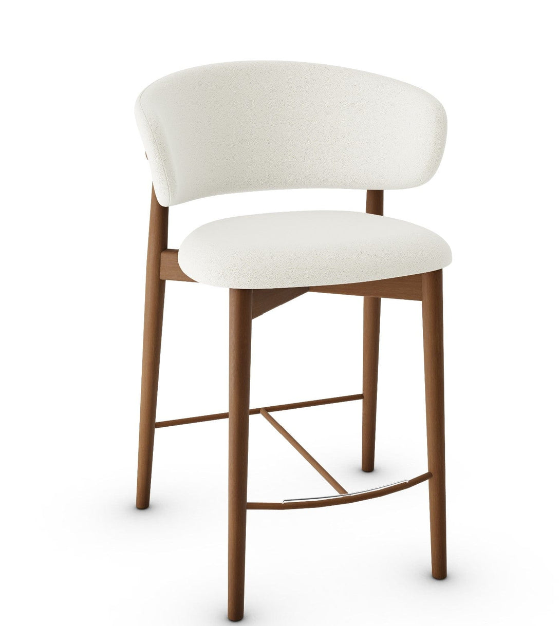 Tabouret Calligaris - Oleandro (Pieds en bois) CS2035 avec assise rembourrée et cadre en bois-29