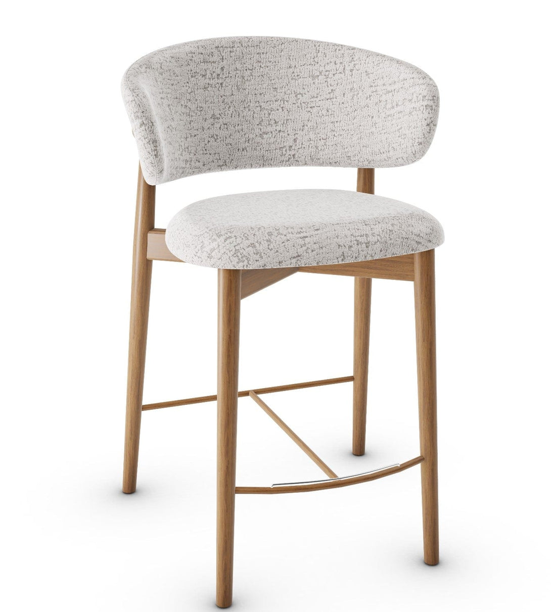 Tabouret Calligaris - Oleandro (Pieds en bois) CS2035 avec assise rembourrée et cadre en bois-19