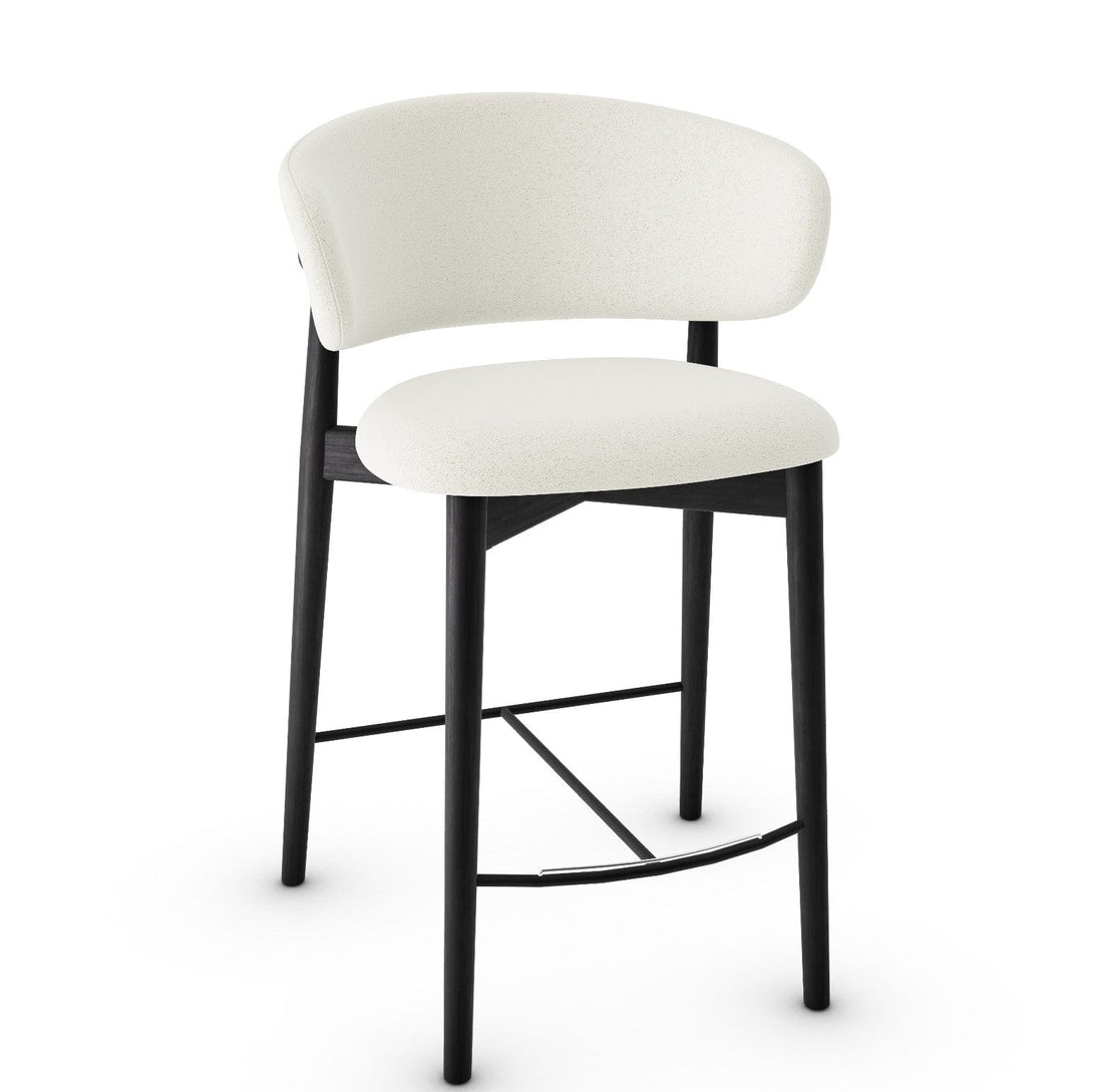 Tabouret Calligaris - Oleandro (Pieds en bois) CS2035 avec assise rembourrée et cadre en bois-17