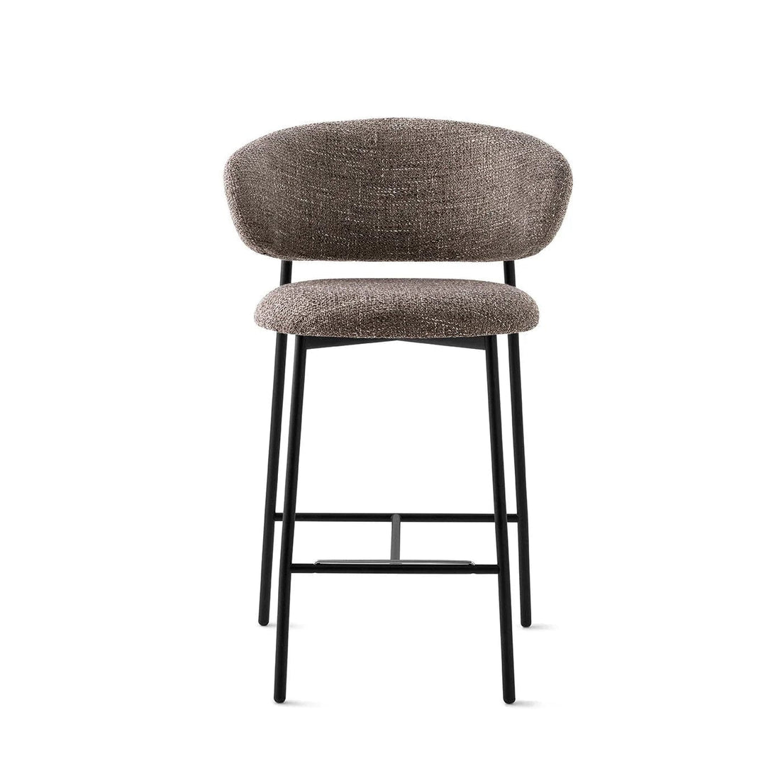 Tabouret Calligaris - Oleandro CS2032 avec assise rembourrée et base en métal-1