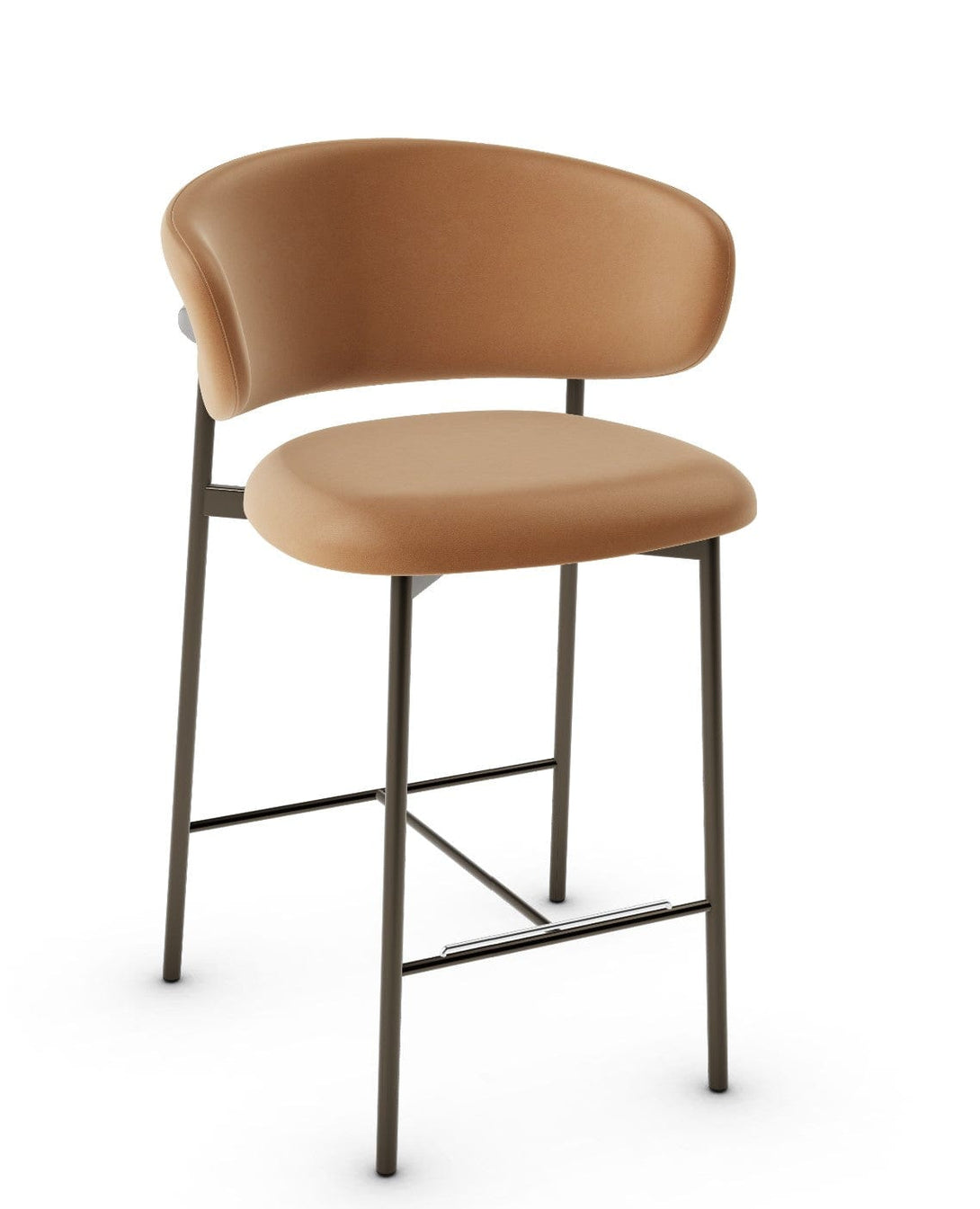 Tabouret Calligaris - Oleandro CS2032 avec assise rembourrée et base en métal-20