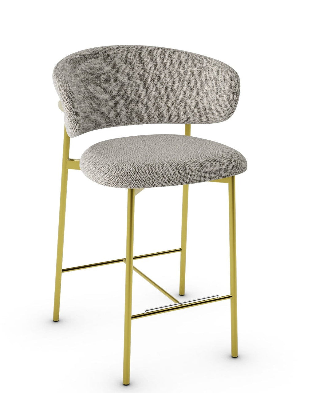 Tabouret Calligaris - Oleandro CS2032 avec assise rembourrée et base en métal-14