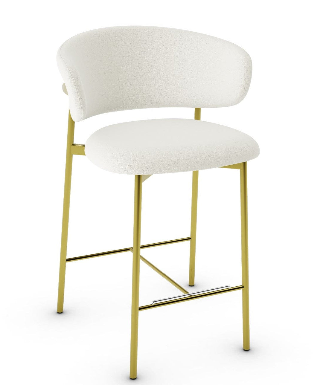 Tabouret Calligaris - Oleandro CS2032 avec assise rembourrée et base en métal-17