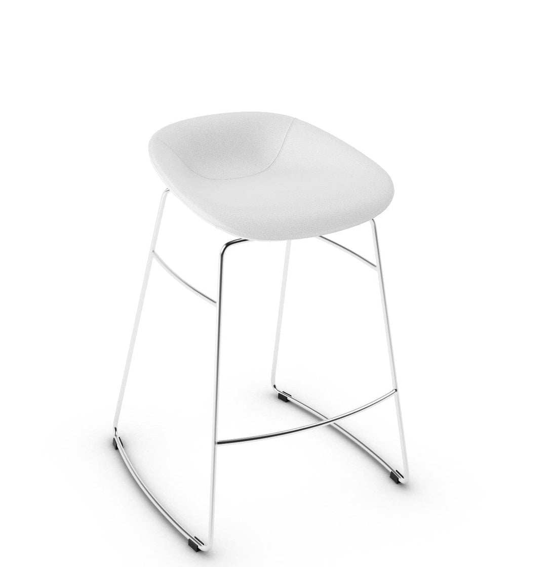 Tabouret Calligaris - Palm (Pieds en métal) CS1822 avec assise rembourrée et base en métal-7