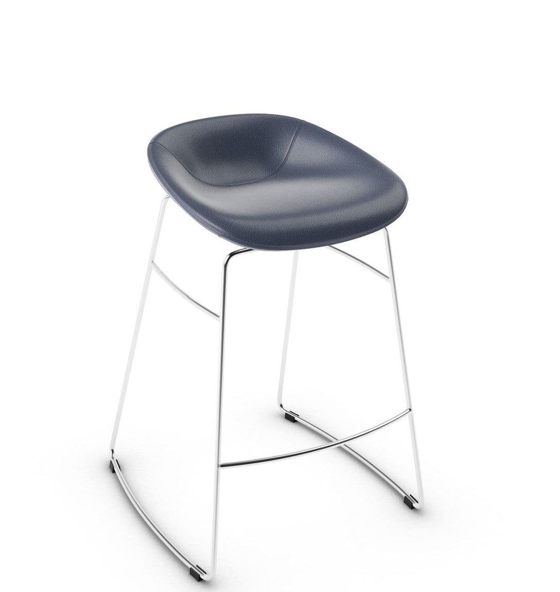 Tabouret Calligaris - Palm (Pieds en métal) CS1822 avec assise rembourrée et base en métal-10