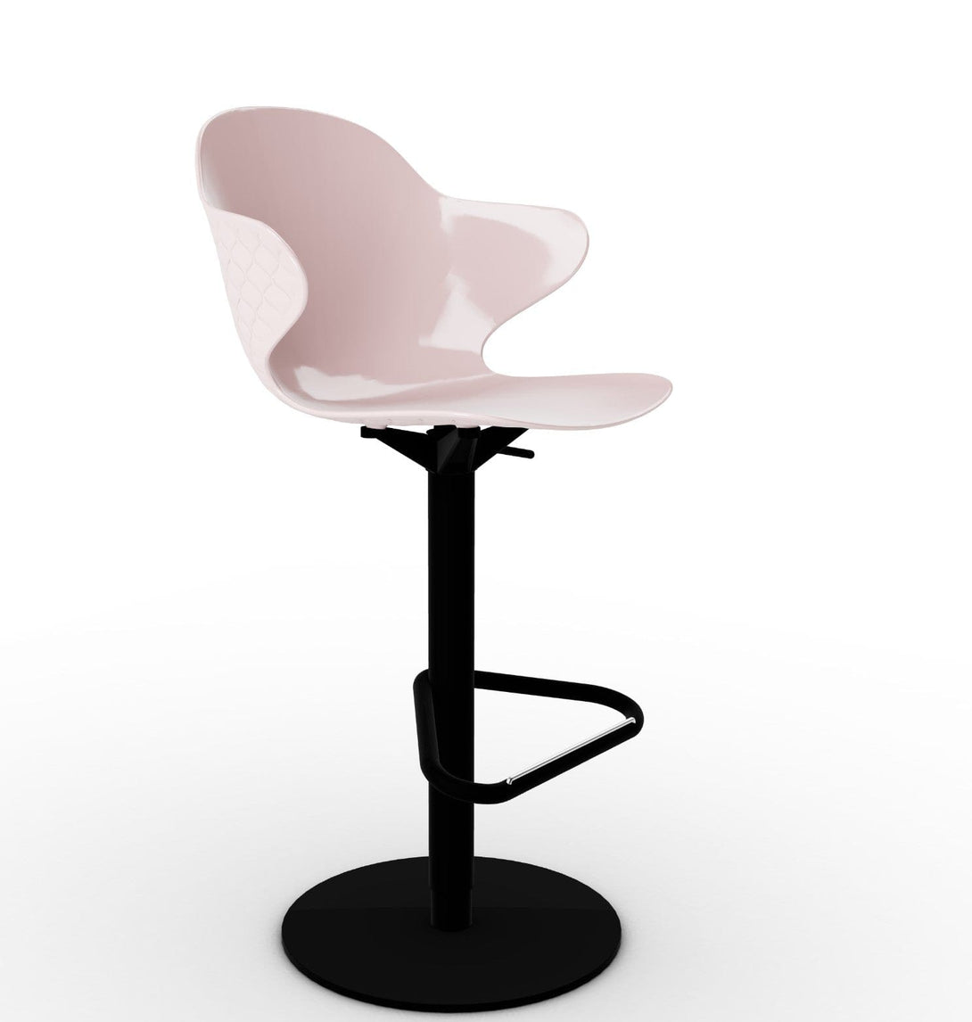 Tabouret Calligaris - Saint Tropez (Base pivotante) CS1827 avec assise en polycarbonate et base en métal pivotante-7