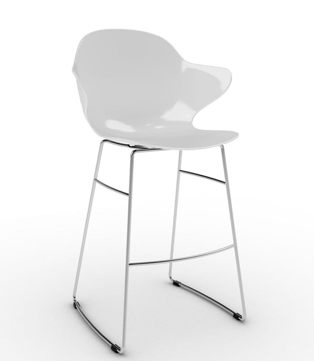 Tabouret Calligaris - Saint Tropez (Base pivotante) CS1827 avec assise en polycarbonate et base en métal pivotante-19