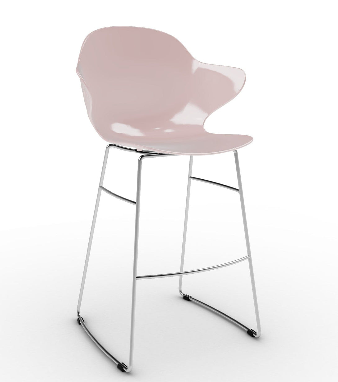 Tabouret Calligaris - Saint Tropez (Base pivotante) CS1827 avec assise en polycarbonate et base en métal pivotante-16