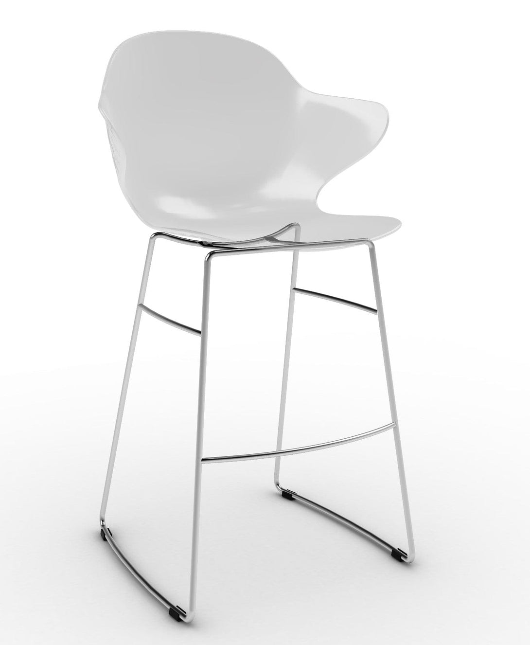 Tabouret Calligaris - Saint Tropez (Base pivotante) CS1827 avec assise en polycarbonate et base en métal pivotante-20