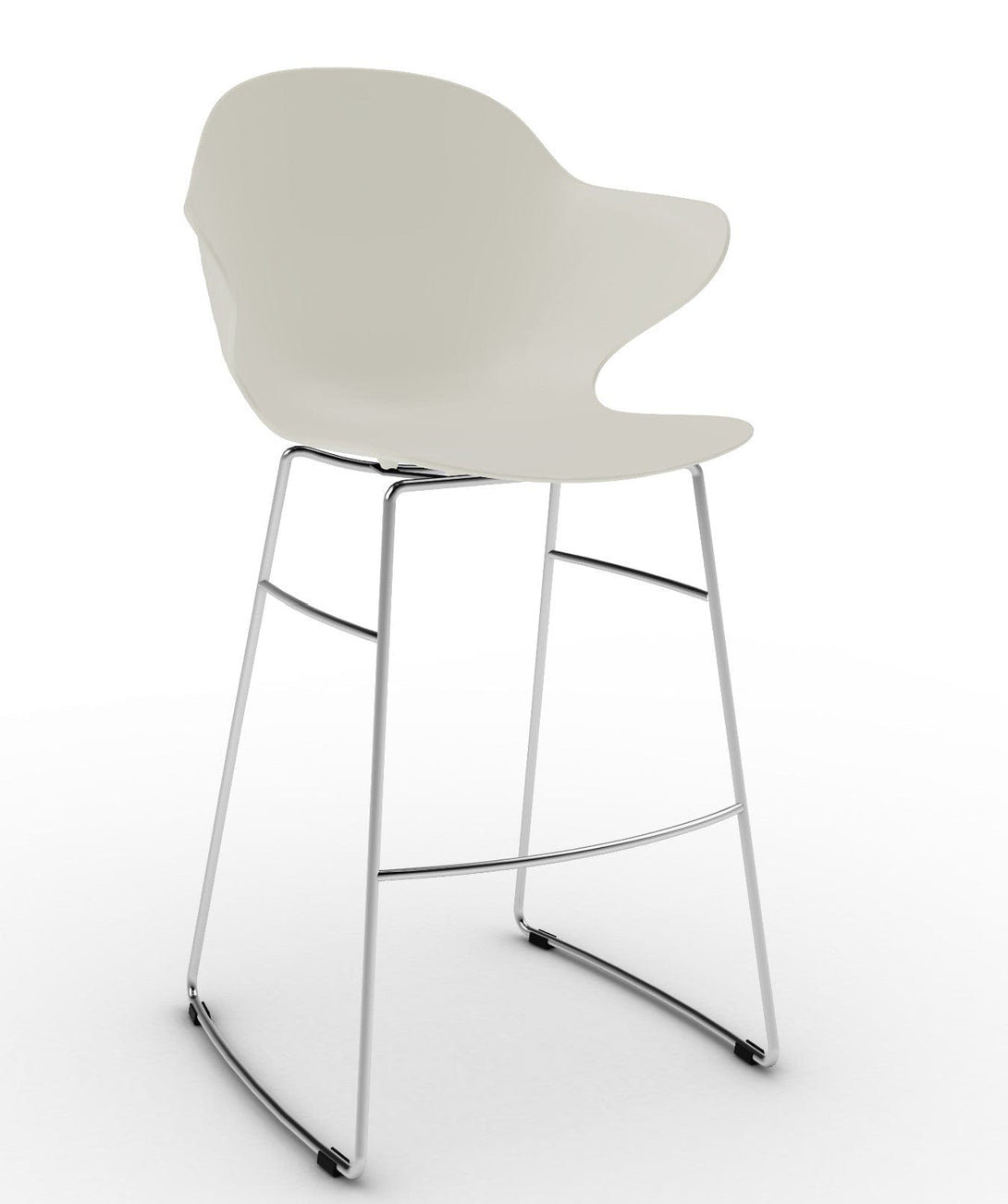 Tabouret Calligaris - Saint Tropez (Base pivotante) CS1827 avec assise en polycarbonate et base en métal pivotante-13