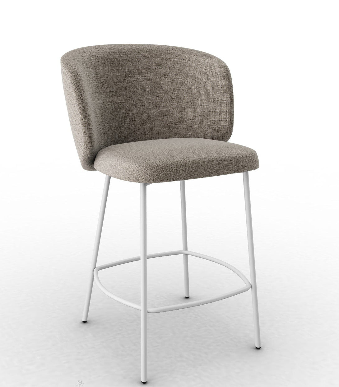 Tabouret Calligaris - Sweel (Pieds en métal) CS2214 avec assise rembourrée-9