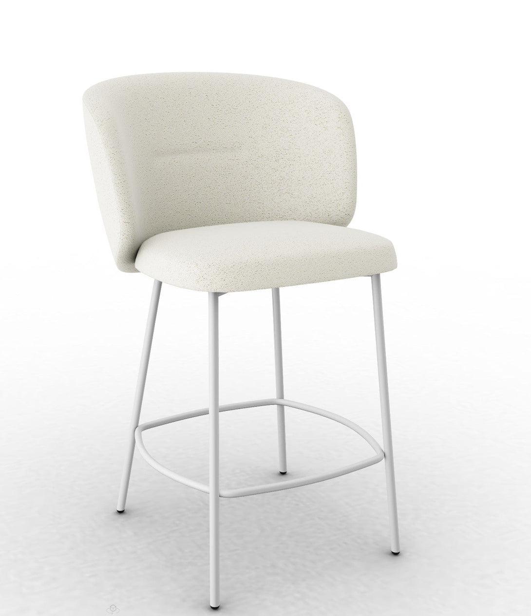 Tabouret Calligaris - Sweel (Pieds en métal) CS2214 avec assise rembourrée-13