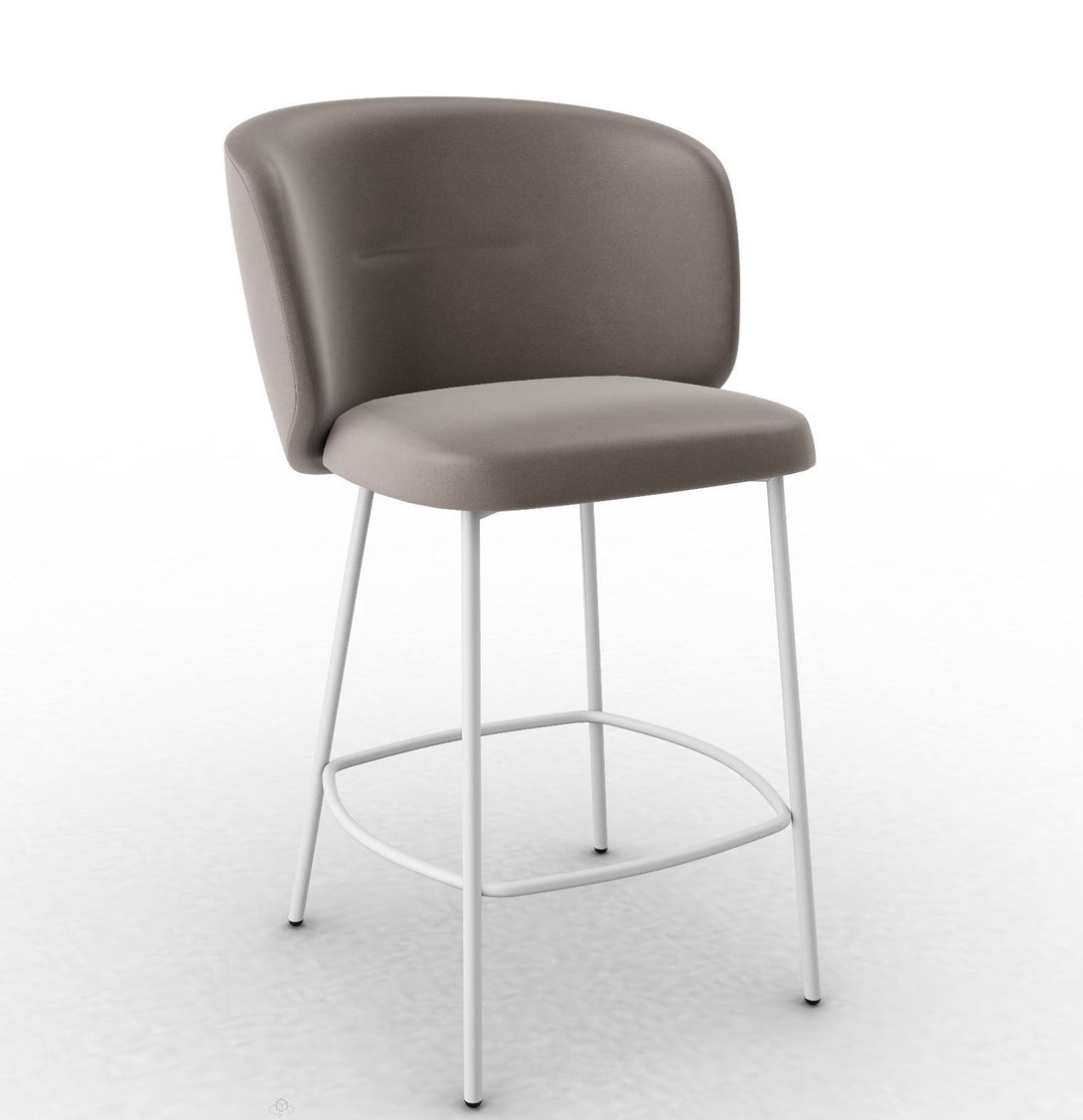 Tabouret Calligaris - Sweel (Pieds en métal) CS2214 avec assise rembourrée-11