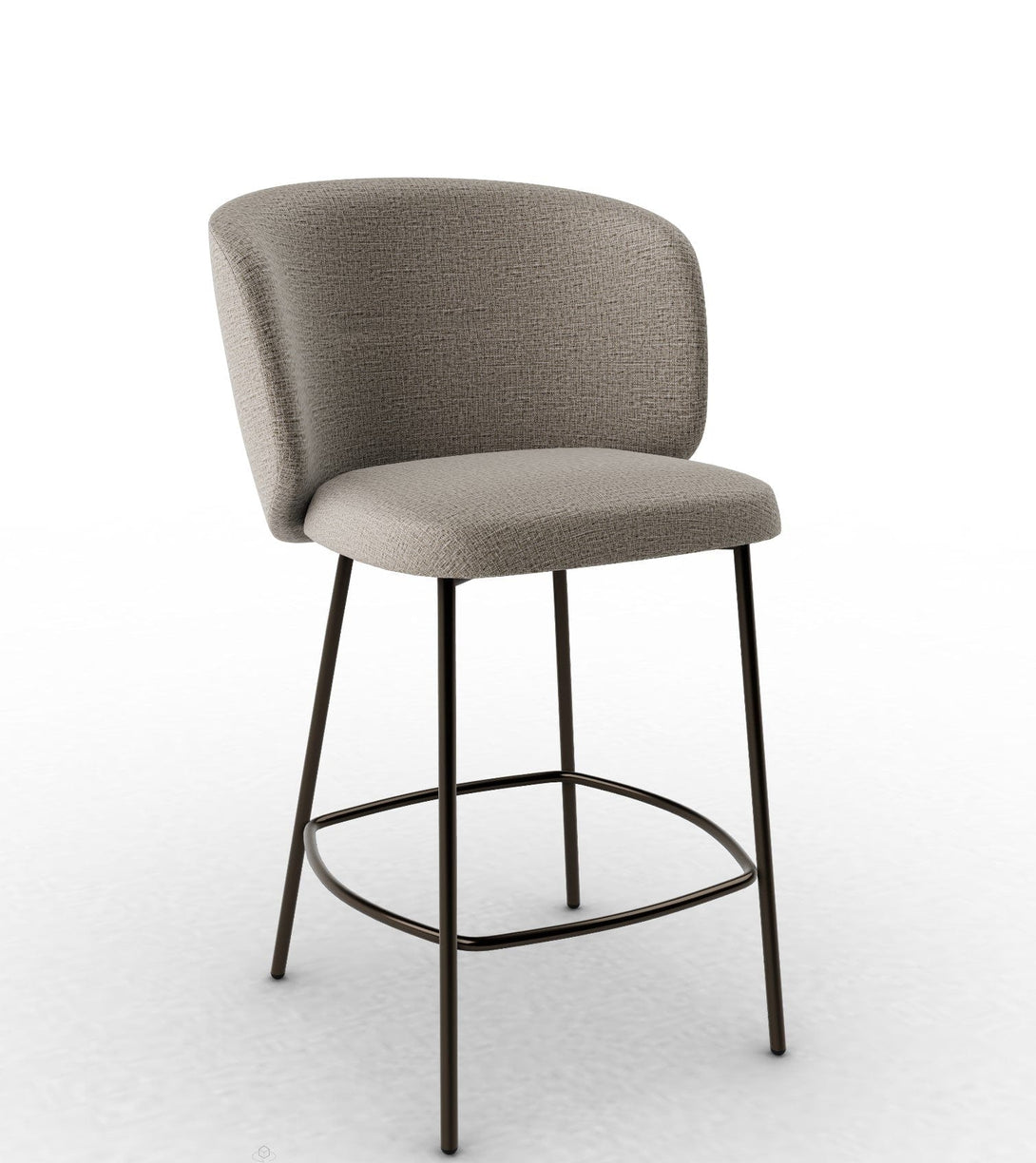 Tabouret Calligaris - Sweel (Pieds en métal) CS2214 avec assise rembourrée-15