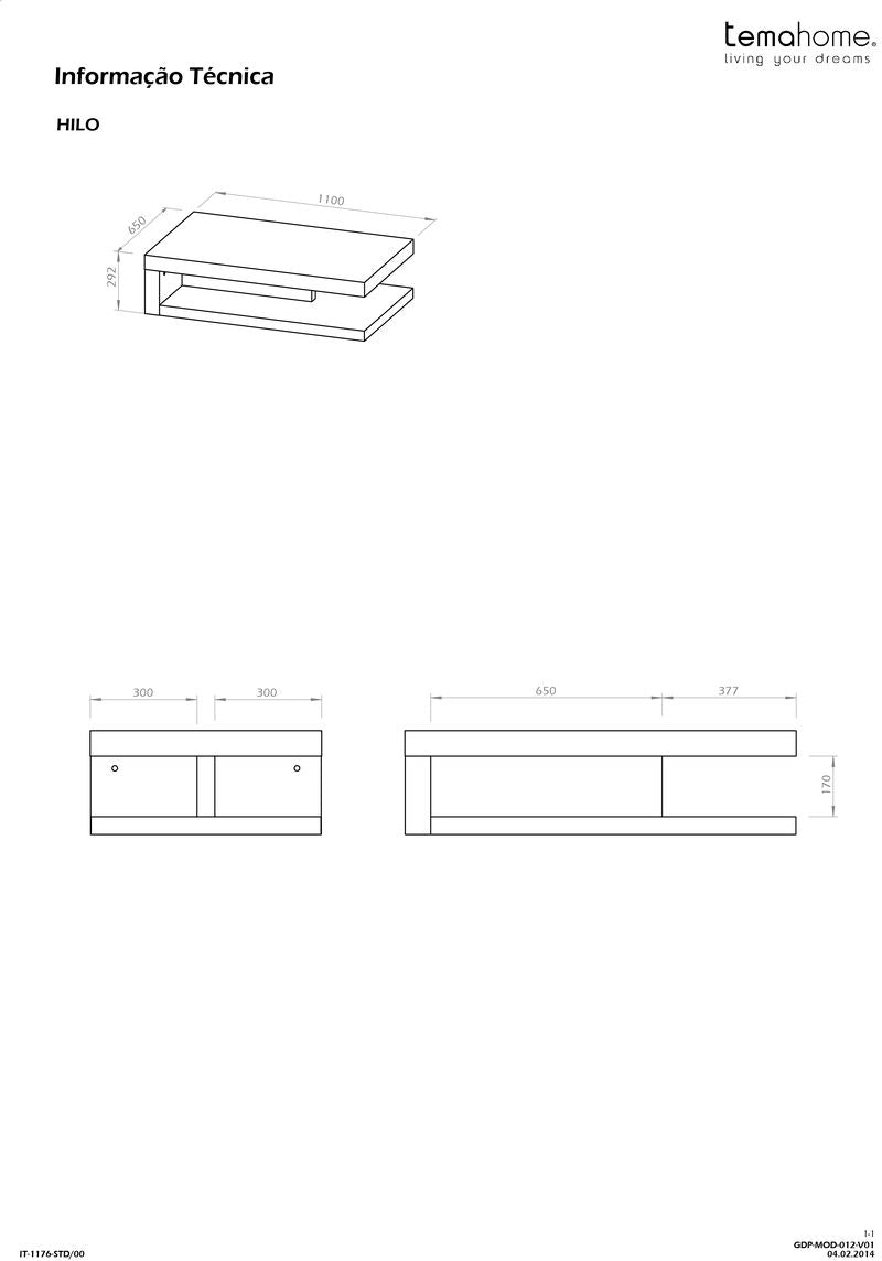 Table basse Tema Home Detroit avec plateau Concrete Melamine et pieds en métal noir-08