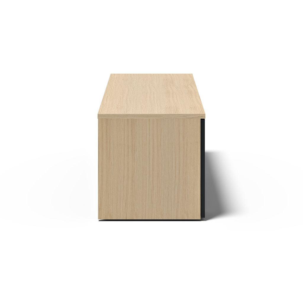 Meuble TV Temahome Albi avec niches ouvertes et finitions Concrete Melamine, Oak Veneer ou Walnut Veneer-09