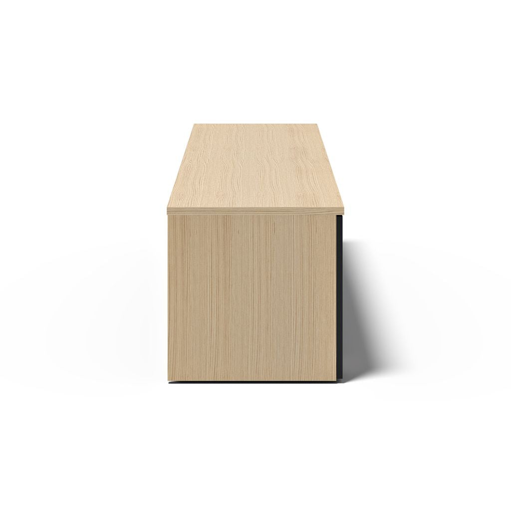 Meuble TV Temahome Albi avec niches ouvertes et finitions Concrete Melamine, Oak Veneer ou Walnut Veneer-27