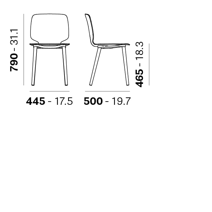 Chaise Pedrali - Babila 2750