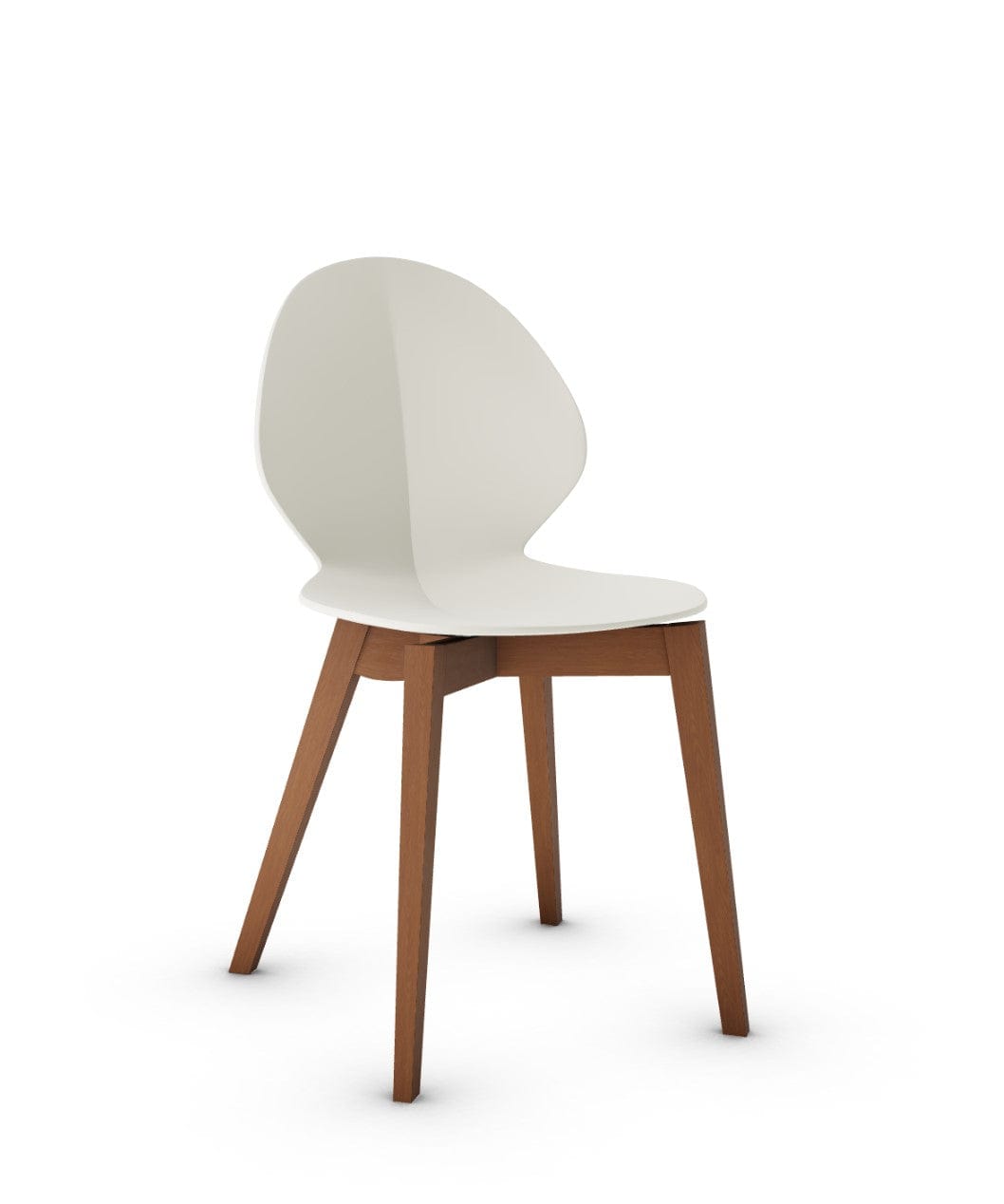 Chaise Calligaris - Basil Wood (CS1348) avec assise en polypropylène et cadre en bois massif-17