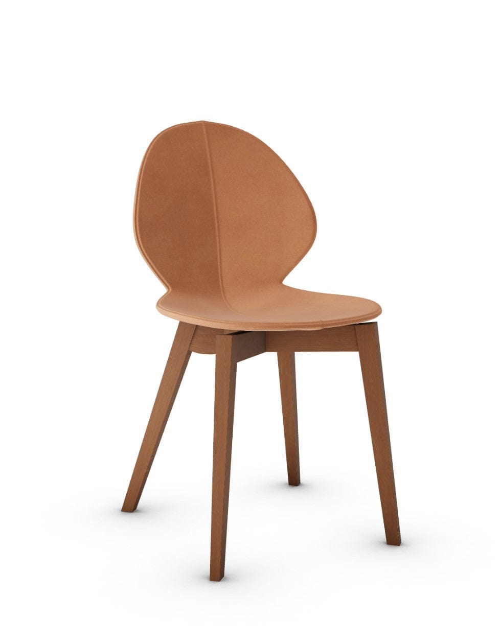 Chaise Calligaris - Basil Wood (CS1348) avec assise en polypropylène et cadre en bois massif-23