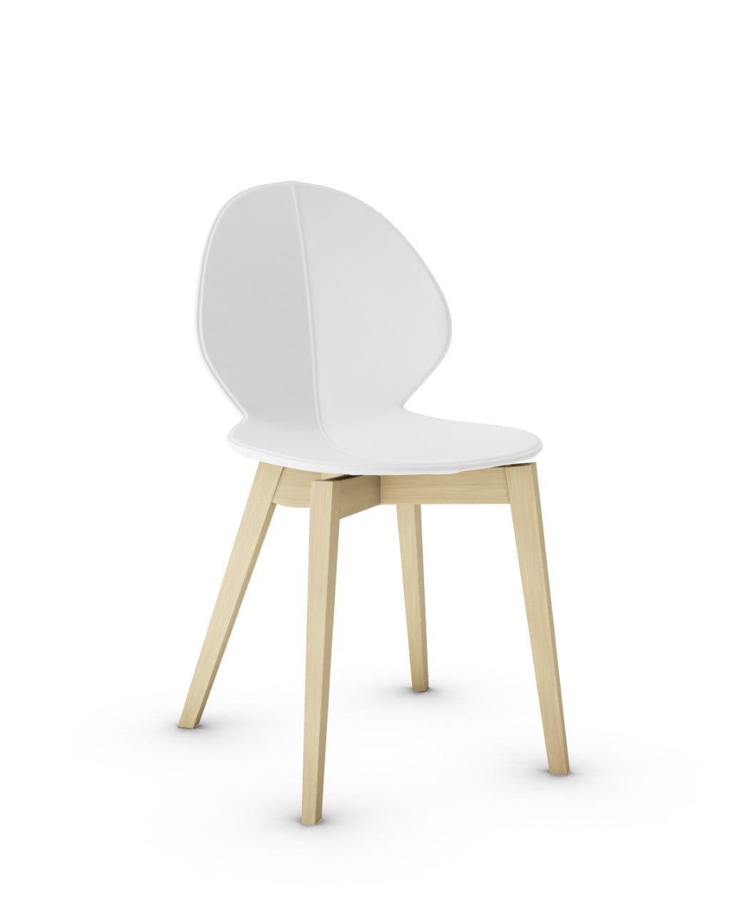 Calligaris stoel - Basil Wood (CS1348) met polypropyleen zitting en massief houten frame-54