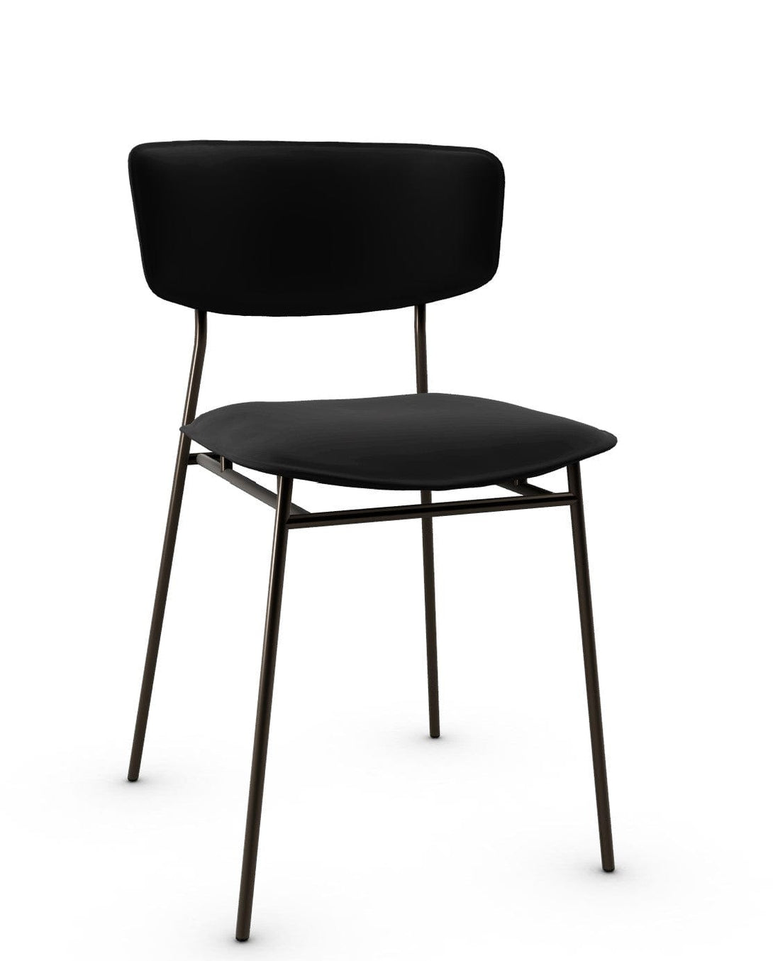 Calligaris stoel - jaren 50 (CS1854) met metalen frame en comfortabele zitting - 58