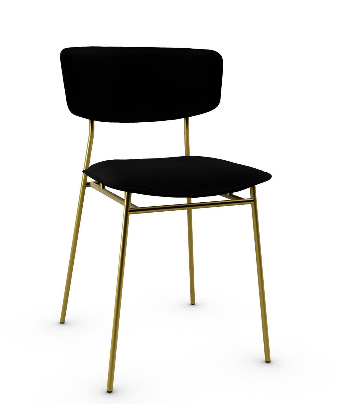 Calligaris stoel - jaren 50 (CS1854) met metalen frame en comfortabele zitting - 73