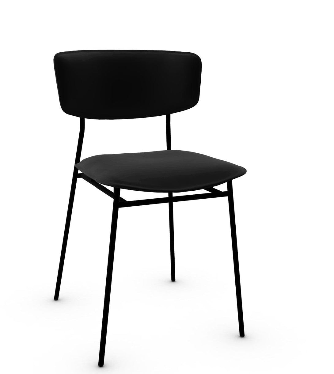 Calligaris stoel - jaren 50 (CS1854) met metalen frame en comfortabele zitting - 16