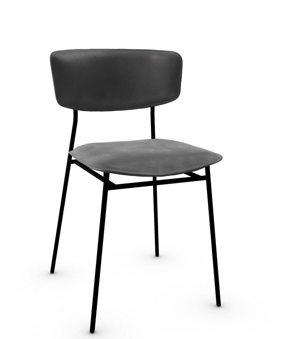 Calligaris stoel - jaren 50 (CS1854) met metalen frame en comfortabele zitting - 21