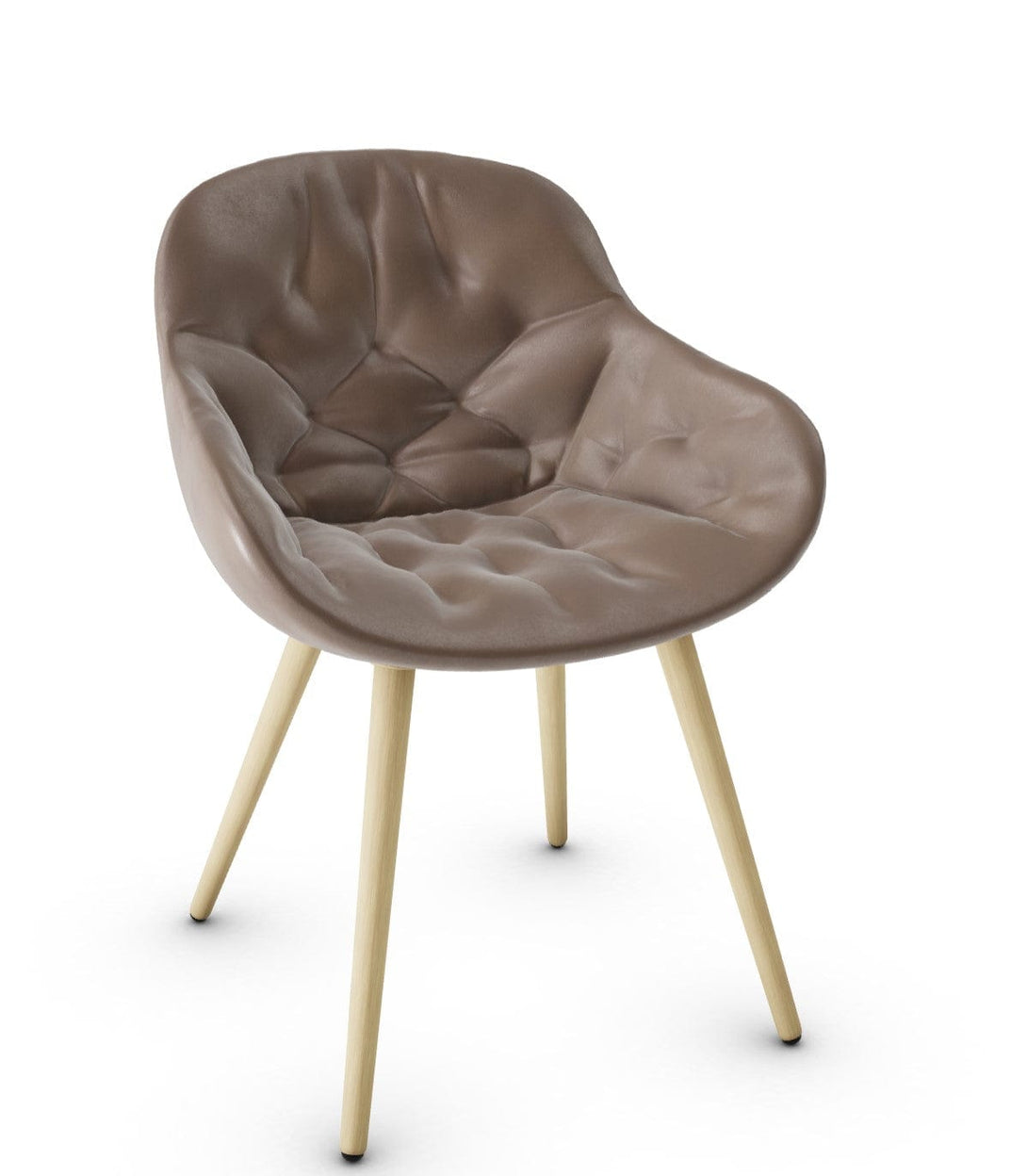 Calligaris stoel - Igloo (gewatteerde fauteuil, CS1841) met omhullende schaal en gewatteerde details-27