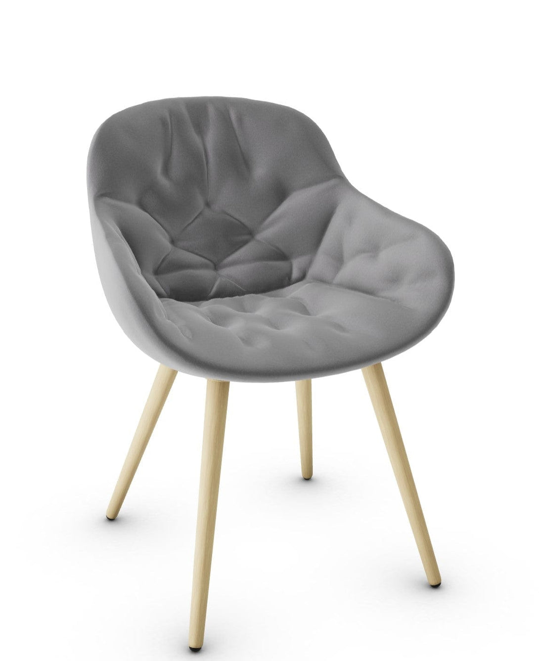 Calligaris stoel - Igloo (gewatteerde fauteuil, CS1841) met omhullende schaal en gewatteerde details-25