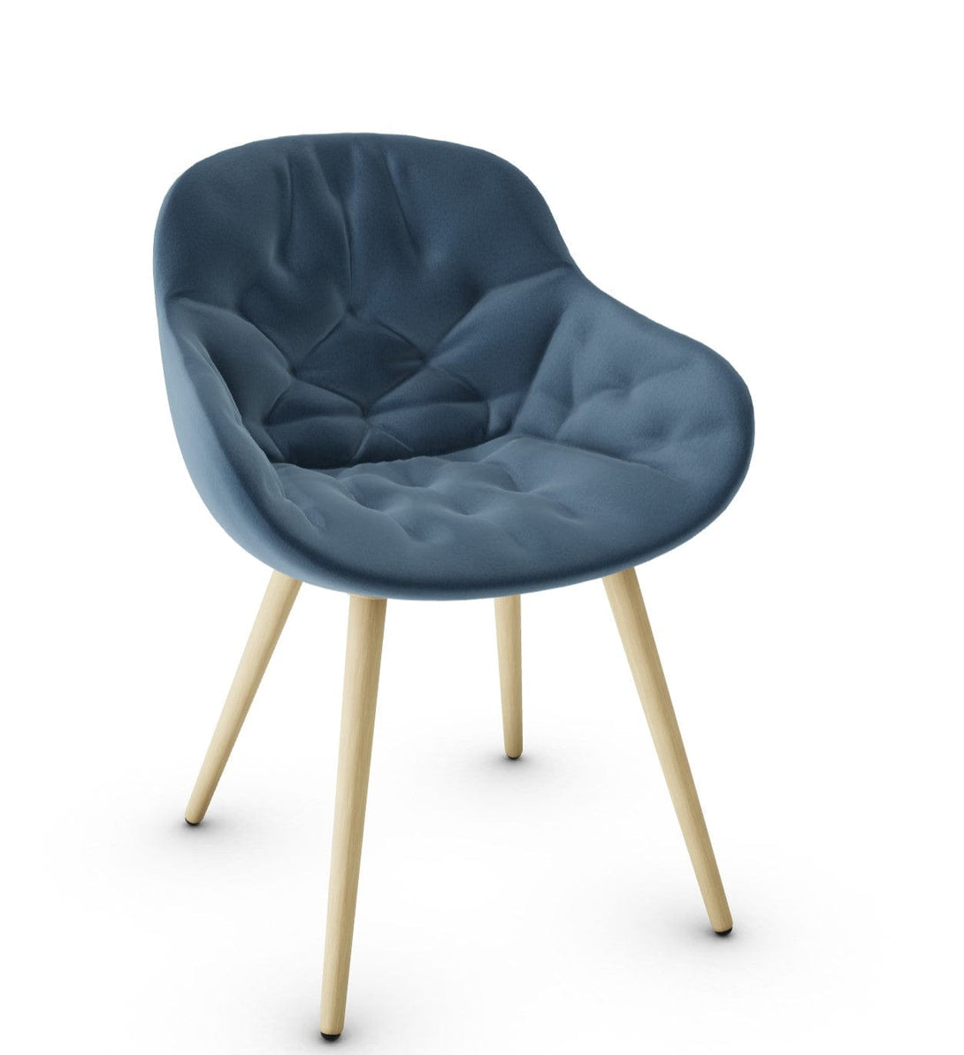 Chaise Calligaris - Igloo (Fauteuil matelassé, CS1841) avec coque enveloppante et détails matelassés-23