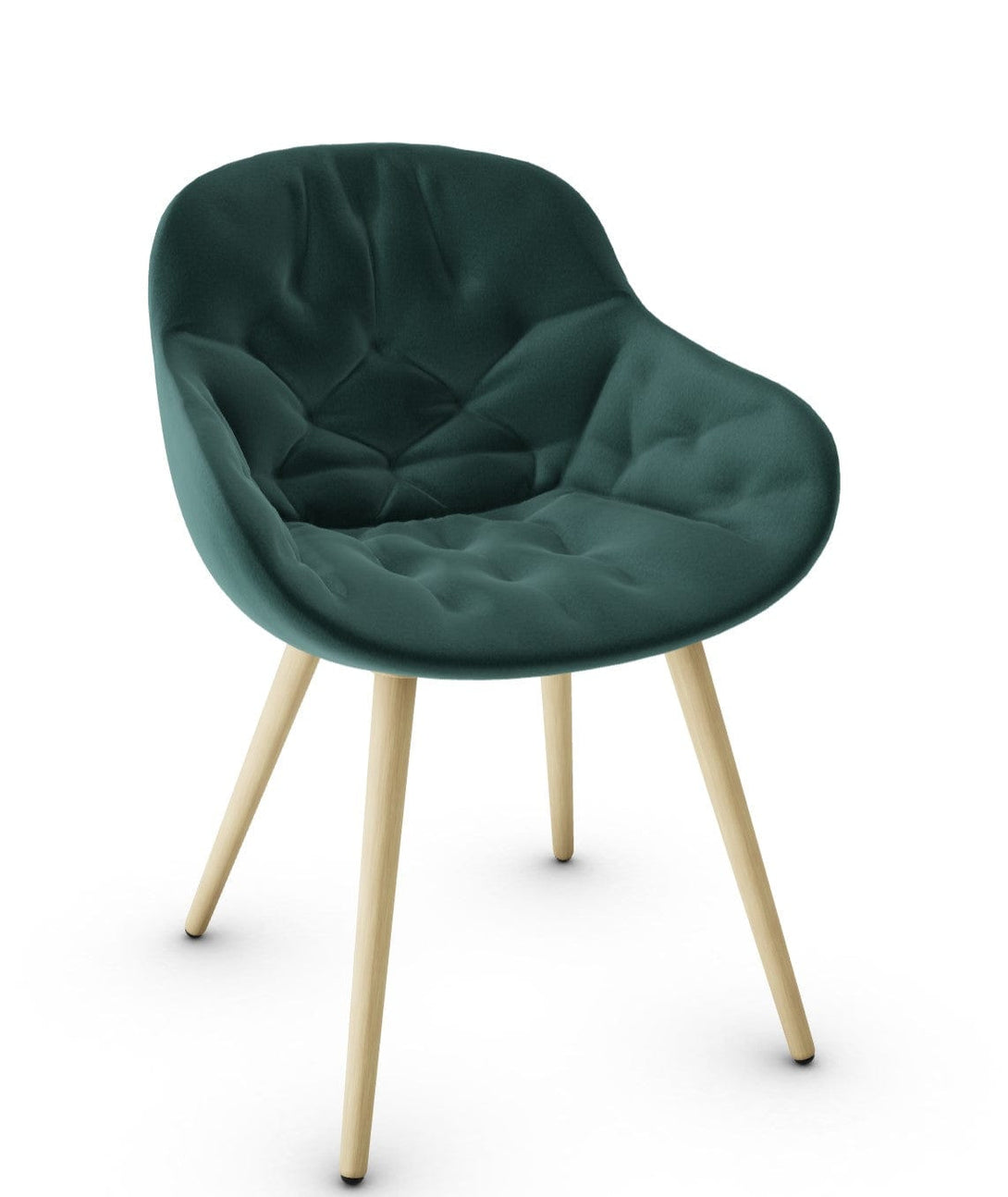 Chaise Calligaris - Igloo (Fauteuil matelassé, CS1841) avec coque enveloppante et détails matelassés-22