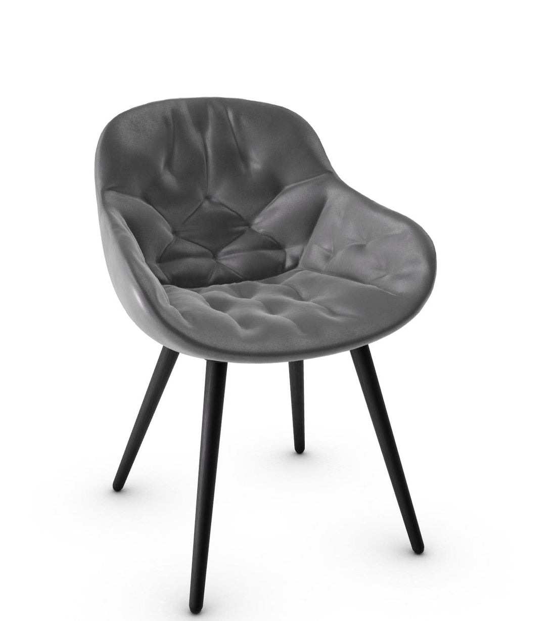 Calligaris stoel - Igloo (gewatteerde fauteuil, CS1841) met omhullende schaal en gewatteerde details-37