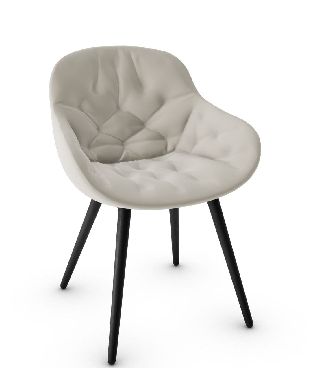 Calligaris stoel - Igloo (gewatteerde fauteuil, CS1841) met omhullende schaal en gewatteerde details-35