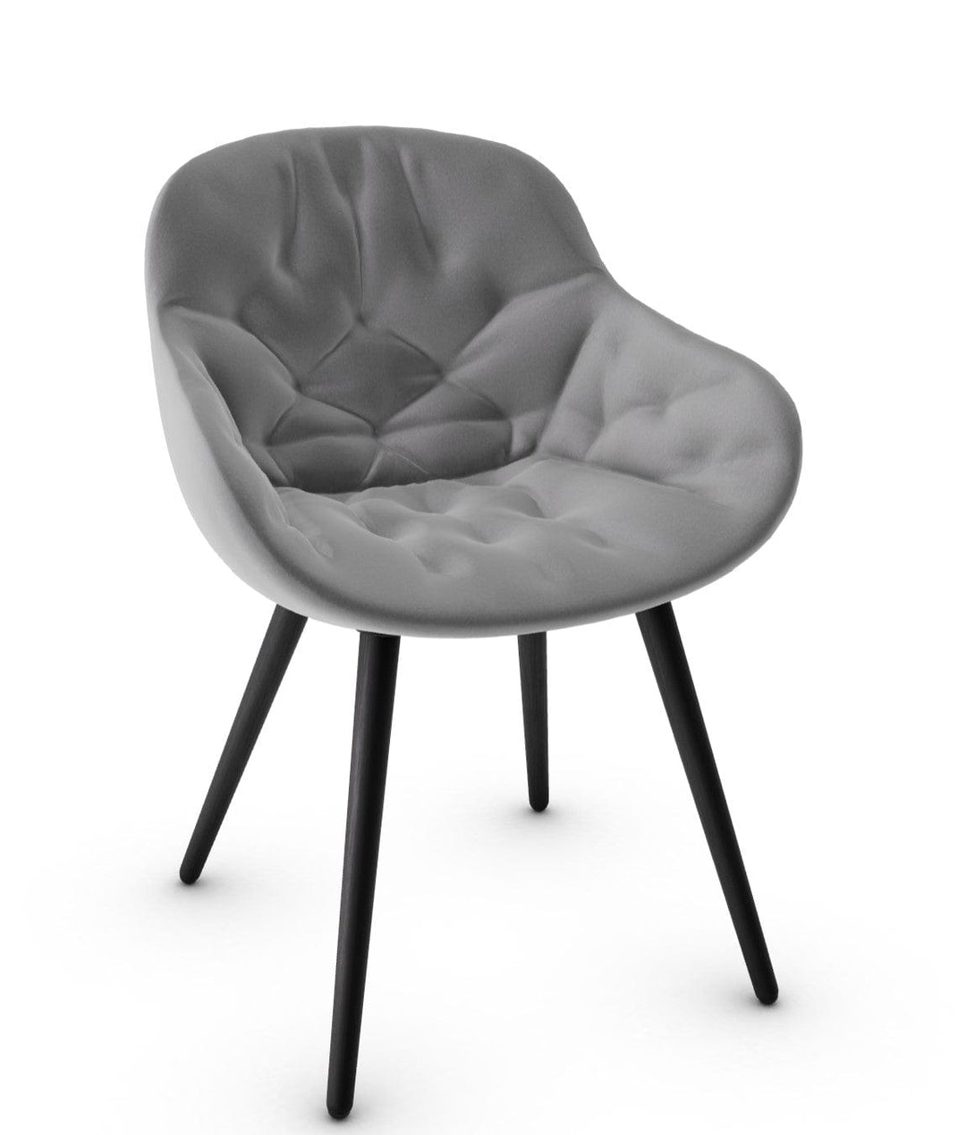 Calligaris stoel - Igloo (gewatteerde fauteuil, CS1841) met omhullende schaal en gewatteerde details-34