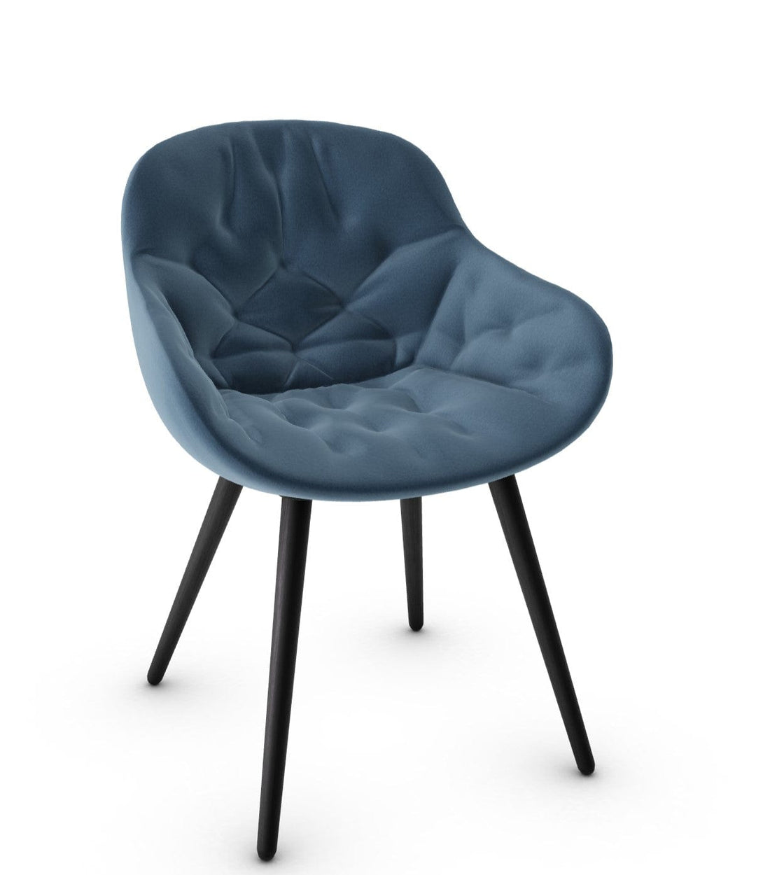 Calligaris stoel - Igloo (gewatteerde fauteuil, CS1841) met omhullende schaal en gewatteerde details-32