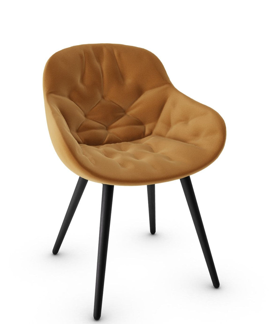 Calligaris stoel - Igloo (gewatteerde fauteuil, CS1841) met omhullende schaal en gewatteerde details-33